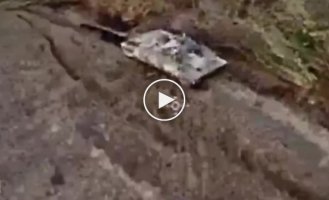 Ukrainian FPV drone destroys Russian BMP-3 in Lugansk region