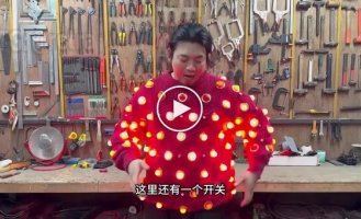 An inventor from China created a laser sweater