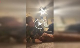 Игры со щенком пошли не по плану