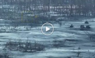 Unsuccessful attack of two Russian infantry fighting vehicles on Ukrainian positions