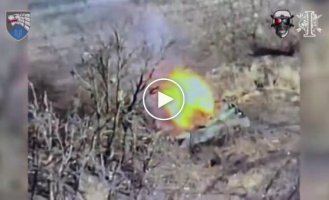 MTR fighters used drones to destroy 2 Russian tanks in the Donetsk direction