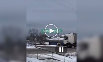 A Russian Army Il-76 plane crashes in the Belgorod region