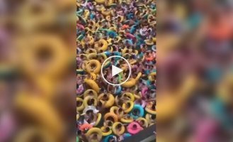 Обстановка в китайском аквапарке