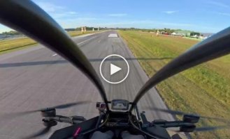 Воздушные гонки на одноместных мультикоптерах