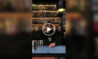 Bartender who loves his job