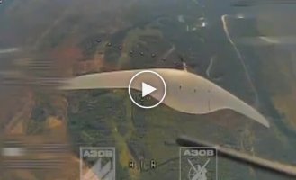 Air defense of the 12th Azov brigade destroyed Russian drones with FPV drones