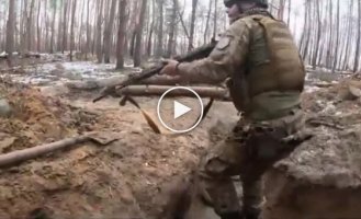 Shooting battle in the Serebryansky forest of the Luhansk region from the first person of a Brazilian volunteer fighting for Ukraine