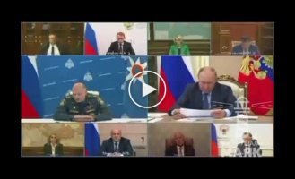 В Сети появилось видео тяжелых умственных потуг главы МЧС РФ во время совещания с руководством РФ