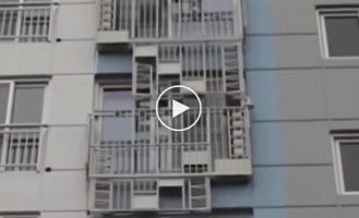 В Южной Корее нашли необычную систему экстренной эвакуации из многоэтажных зданий