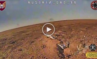 Ukrainians know how to launch Russians into space: Flight of an orc after being hit by a kamikaze drone