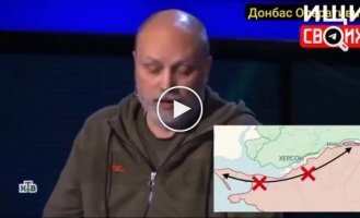 On Rostv they are whining that Ukrainian forces have cut the route between the Kinburn Spit and Novaya Kakhovka