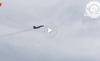 Экипаж МиГ-29 точным сбросом авиабомбы GBU-62 разрушает переправу в оккупированной Васильевке на Запорожье