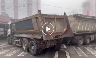 There was a video of new Serbian barricades in Mitrovica