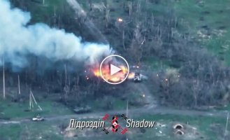 Unsuccessful attacks by the Russian military with the support of armored vehicles in the area of the village of Novomikhailovka, Donetsk region