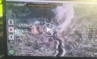 Ukrainian kamikaze drones destroy two firing positions of the Russian military in the Zaporozhye region