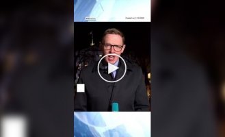 Журналіст упіймав падаюче обладнання в прямому ефірі