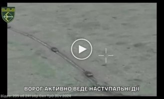 Soldiers of the 205th TRO battalion destroyed a column of military equipment of the Russian occupiers