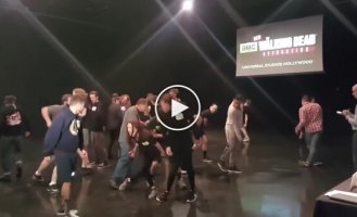 Кастинг на роль зомби в сериале