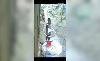Schoolboy Leaves Scooter Crash Site in Time