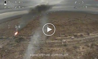 The Horne Group destroyed several Russian tanks using drones Avdeevka, late December 2023