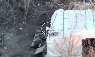Russian lies on a stretcher, and doctors run past him empty-handed