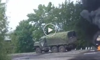 Padded column of Russians near Kherson