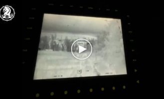 Ukrainian M2A2 Bradley crew members shot down a Russian FPV drone with a Bushmaster gun