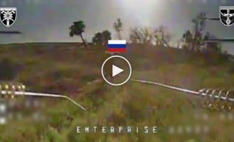 Soldiers of the 128th OGShBr hit a Russian T-90M Breakthrough tank with a drone in the Zaporozhye direction