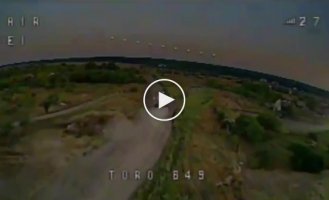 Footage of the use of FPV drones by the Ukrainian military in the Ugledar direction