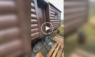 Сауна на колесах в Финляндии