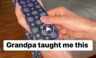 A simple and memorable way to tie a tie
