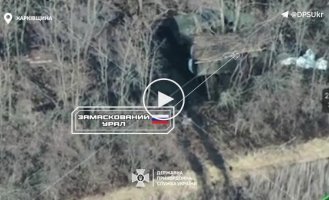 Border guards destroyed the enemy Urals and the occupiers’ communications antenna in the Kharkov direction