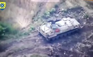 Ukrainians destroy Russian Strela 10