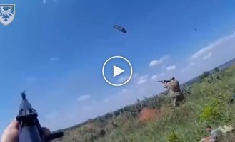 The Ukrainian military destroyed the Russian UAV-kamikaze "Lancet" from small arms