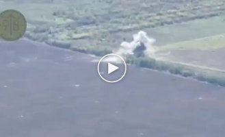 Defense forces discovered and hit an enemy tank