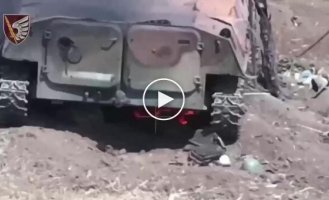 Corpses of occupiers lie near broken enemy equipment in the Donetsk region