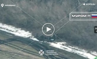 Border guards destroyed the enemy long-range visual surveillance complex Murom-P