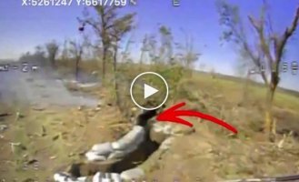 Ukrainian FPV drones attack Russian positions in the Zaporozhye direction