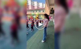 A typical morning in a Chinese kindergarten
