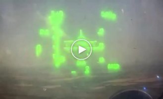 Archival footage of the Ukrainian MiG-29 fighter that shoots down the Orlan UAV