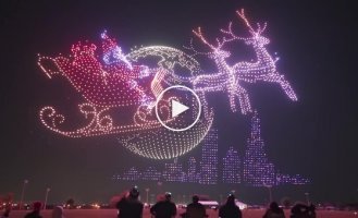 A New Year's fairy tale performed by 5,000 drones