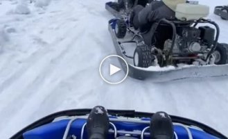 Karting in winter