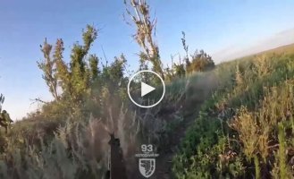 Counterattack on a previously lost position in the Klishcheevka area, first-person view from a soldier of the 93rd separate mechanized brigade