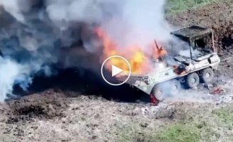 A tank and an armored personnel carrier were destroyed by fighters of the BULAVA unit with drones Wild Hornets