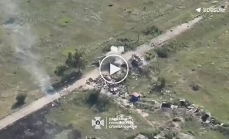 Border guards destroyed the fortifications of the occupiers in the Kharkov region with drones