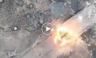 Ukrainian kamikaze robot blew up an occupiers' bridge in the Donetsk region