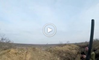 Ukrainian soldiers use the 9P132 Grad-P multiple launch rocket system