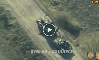 Soldiers of the 92nd Specialized Brigade destroyed a tank, ARV and armored personnel carrier of the invaders