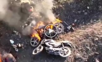 Невдала атака російських мотоциклістів на Мар'їнському напрямі