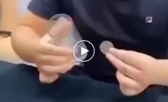 Exposing the trick with a coin